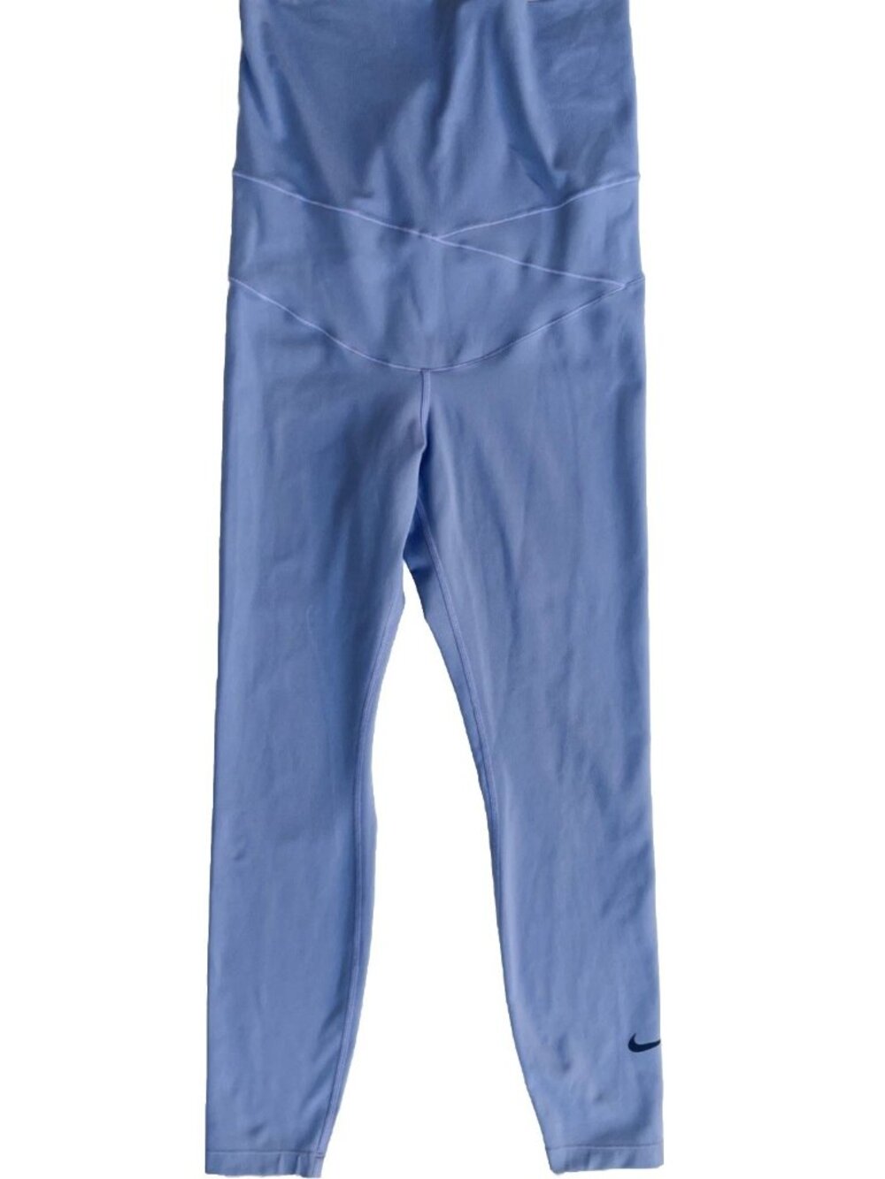 Nike Dri-FIT Maternity Leggings Small Short Blue High Waist Cropped DH1587-493
